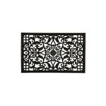 Nuvo Iron Decorative Insert for Fencing, Gates, Home, Garden - Rectangle, 15" X 24", Black