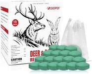 Deer & Rabbit Repellent for Outdoor Plants - Natural Garden Yard Deterrent Balls, Long-Lasting Protection for Trees, Flowers & Vegetables | Pet-Safe,18 PCS