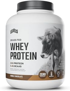 Levels Grass Fed 100% Whey Protein, No Hormones, Double Chocolate, 5LB