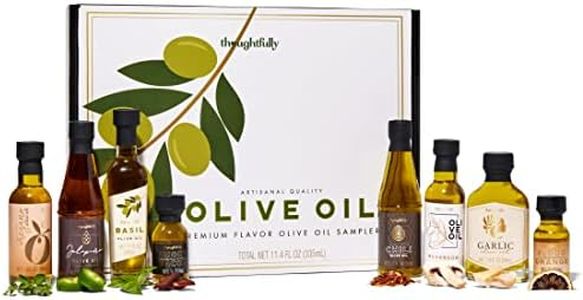 Thoughtfully Gourmet, Olive Oil Gift Set, Flavors Include Smoky Bacon, Mushroom, Oregano and More, Pack of 8