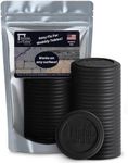 Stable The Table-24 Pack, Charcoal Round, Restaurant Table Leveler & Riser, Non Slip Stacking Furniture Pad, Floor Protector, Easy to Use Outdoor or Indoor on Tile, Patios and Decks, Made in USA