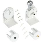 Replacement and Installation Support kit for Outdoor Cordless Roller Blind, Outdoor Shutter and Sunshade. Crodless Bracket (1, White)