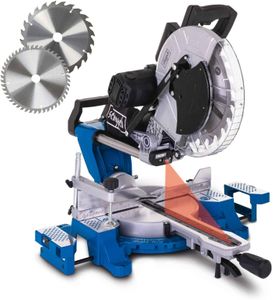 Scheppach Sliding Mitre Saw 305mm 2000W – Double Bevel, Laser, 2 TCT Blades