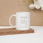 Clay Craft Ceramic Cc Mm1 Swiss Rez5 Microwave Safe Coffee Mug for Gift to Couples Wife Husband Boyfriend Girfriend Brother, Have A Nice Day, 300ml