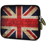 Amzer 7.75" Designer Neoprene Sleeve Case Cover for Tablet, eBook, Netbook-Antique Union Jack (AMZ5145077)