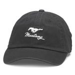 AMERICAN NEEDLE Ford Mustang Officially Licensed Adjustable Baseball Hat, Ballpark (Black), One size