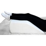 Metron Medium Size | Orthopedic Bed Wedge Elevated Leg Pillow |Foam Wedge for Leg Elevation reduces backpain & improves Blood Circulation | Firm Supportive |Washable Removable Cover|White| Pack of 1