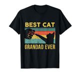 Best Cat Grandad Ever Vintage Cats Happy Father's Day T-Shirt