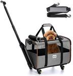 Lekereise Cat Dog Carrier with Whee
