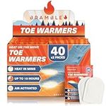 Bramble - 80 Toe Foot Warmers (40 Packs), In Shoe, Boots Warmers - Suitable for Outdoor Activities, Hiking, Golf, Football Spectators, Lasts 8 Hours+