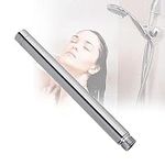 woojfcang 8 Inch Shower Extension Tube Handheld Shower Pipe Head Extender Shower Arm Extension for Replacing Old or Worn Shower Pipes,Round Tube Chrome Plating,Bathroom Accessories(Stainless Steel)