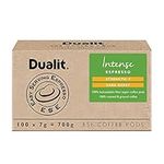 Dualit Intense ESE Coffee Pods |100 Pack | 100 x 1 | 100 Servings of Premium Ground Caffeinated Coffee in Easy Serving Espresso Paper Pods | Intense Dark Roast | 15146