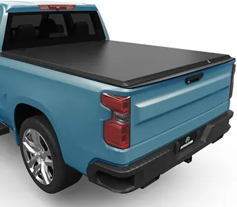 AUTOSAVER88 Soft Quad-fold Truck Bed Tonneau Cover Fits for Chevy Silverado/GMC Sierra 2500 3500 HD 2020 2021 2022 2023 2024 2025 6.9 ft Bed