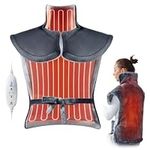 BOB AND BRAD Weighted Heating Pad for Back Pain Relief, 24"x34'' Electric Heating Pad for Neck and Shoulder with 6 Heat Settings, Full Body Heating Pad, Machine Washable, Auto Shut Off, ETL Certified