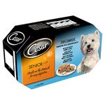 Cesar 10+ Wet Dog Food for Senior Dogs, Meat Selection in Jelly, 24 Trays (24 x 150 g)