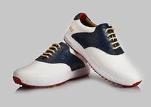 East Star Sports ESS Golf Shoes for Men-Lightweight White and Blue Colour Size 8