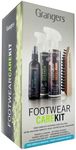 Grangers All-In-One Footwear Care Kit with Footwear + Gear Cleaner (9.3 oz Spray), Footwear Repel Plus (9.3 oz Spray), Odor Eliminator (3.4 oz Spray Bottle), and Brush