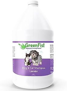 GreenFist Pet Shampoo Conditioner for Dogs & Cats Care Intense Cleaning Power Sooth Skin Made in USA (Lavender 1 Gallon)
