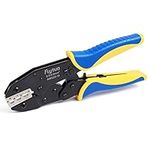 Flytuo Wire Crimper with Heat Shrink Crimping Tool and Heat Shrink Wire Crimper for Insulated Electrical Connectors AWG 22-10(0.5-6.0mm²)