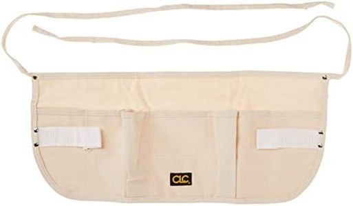 Custom Leathercraft CLC C12, 5 Pocket Canvas Waist Apron Toolbelt