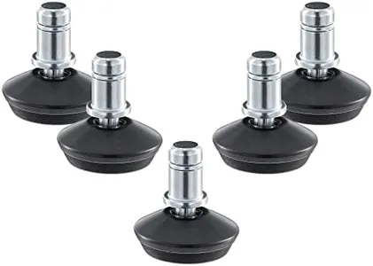 kwmobile Replacement Office Chair Gliders (Set of 5) - 11mm (7/16") Stem Bell Glide Chair Glider Feet Replacements for Castor Wheels - Black
