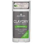 Zion Health - Clay Dry Natural Deodorant for Men Sandalwood - 2.5 oz.