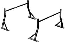 TMS 800Ibs Capacity Extendable Universal Steel Pick-Up Truck Ladder Rack Low Profile Sport Bar Utility Two bar Set (Patent Pending) (24'')