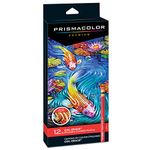 PRISMACOLOR COL-ERASE Pencil, Erasable Colored Pencils № 1200, Box of 12, Assorted Colours (20516)