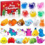 Lubibi Mochi Squishy Toy Advent Calendar 2024, 24 Day Countdown Christmas Advent Calendar Gift, Stress Relief Toys, Christmas Surprises For Boys Girls 3 4 5 6 7+12 Years Old