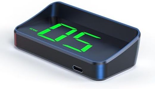 AZIJYV Head Up Display for Cars,Car HUD M2 Green,GPS Speedometer Equipped with Speed, Automatic Sensitivity Adjustment,Kilometer Speed Unit Display,Plug and Play Suitable for All Cars