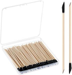 Honoson 60 Pack Sanding Sticks Matchsticks Sanding Twigs Fine Detailing Sanding Sticks for Plastic Models Wood Hobby, 280 Grit, 5.4Inch