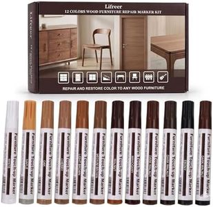 Lifreer Revolutionary Furniture Touch Up Markers, 12 Colors Wood Scratch Repair Markers Kit - Perfect for Stains, Scratches, Wood Floors, Tables, and Bedposts - Easy to Use and Long-Lasting Results!