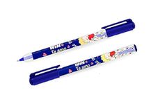 WIN Te Amo Ball Pens | 20 Blue Ink Pens | The Magic of Gel in a Ball Pen | 0.7 mm Tip | Stylish Printed Body with Angel & Heart | Pens for Students | Perfect Writing Partner for Kids