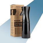 PORTENTUM spray bottle 200 ml – Water spray bottle for hair with Fine Mist Continuous Spray – Ergonomic Design – Plant mister refillable for plants, hair styling and cleaning