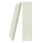 UMIACOUSTICS 2 PCS Fiberglass Acoustic Panels, 48x12x2 Inches Sound Absorbing Panels, Self-adhesive Sound Proof Panels for Studios, Office, Home Theater. (Off White)