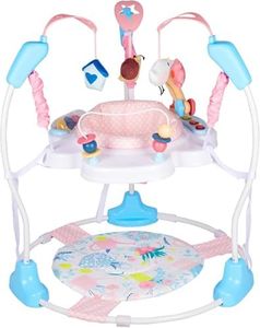 Enborbabe Baby Activity Center, 3-in-1 Grow-with-Me Baby Jumper Activity Center, 360° Rotating Jumper & Bouncer with Interactive Toys, Music, Lights and 3 Adjustable Heights for Babies 6+ Months