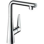 hansgrohe Talis Select S kitchen tap 300 with selectable swivel range and start/stop push button, chrome 72820000