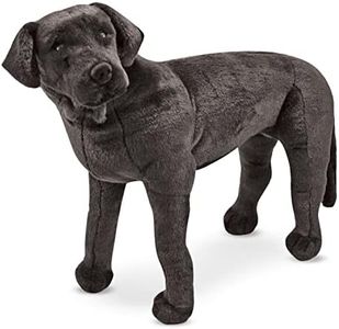 Melissa & Doug - Black Lab Plush Toy, Large Plush Toy