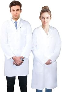 DR Uniforms Unisex Lab Coats - 100% Cotton - Sanforized to Prevent Shrinking- Laboratory Coat for Students and Professionals (2XL)