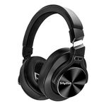 Srhythm NC75 Pro Noise Cancelling Headphones Bluetooth 5.3 Wireless,40H Playtime Headsets Over Ear with Microphones&Fast Charge for TV/PC/Cell Phone Black