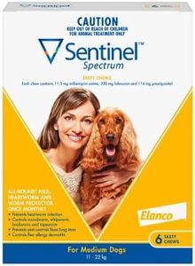 Sentinel Spectrum Tasty Chews for Medium Dogs 11 to 22Kg Yellow 6 Chews