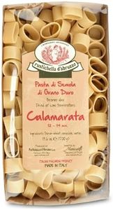 Rustichella d'Abruzzo Calamarata - Short Pasta Resembling Calamari Rings - Classic Durum Wheat Pasta from Italy