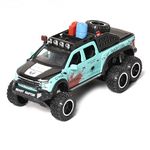 Braintastic F150 Raptor Diecast Spray Metal Model Pickup Car Truck With Doors Open Sound And Light For Kids Age 3+ Year,Blue