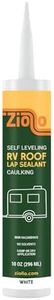 Ziollo RV Roof Lap Sealant - Self-Leveling EPDM Caulk for Rubber Roofs, Seams & Vents - Waterproof Sealant for Motorhomes, Trailers & Campers - White, 1-10 oz Tubes