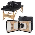 STRONGLITE Portable Massage Table Olympia - Full Package w/ Adjustable Face Cradle, Face Pillow, Half Round Bolster & Carry Case(71x185cm)