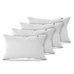 SWEETSAGA Premium Five Star Hotel QualityType Super King Size Soft Pillow, 20x36 Inch, Big Size 4 Sleeping Bed Pillows - Solid White Vacuum Packed