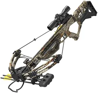 PSE ARCHERY Coalition Crossbow Package- Adjustable Stock- Dual String Stop- Up to 380 fps- 5 Bolt Quiver- Let Off 70% & More