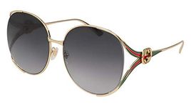 Gucci GG0225S GOLD/GREY SHADED women Sunglasses