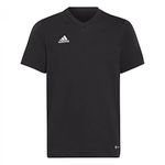 adidas Unisex Kids Entrada 22 Tee, Black, 11-12 Years