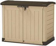 Keter Store It Arc Outdoor Garden Shed, 1200 Litres, Taupe/Beige